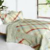[Forever Sky] 3PC Cotton Vermicelli-Quilted Printed Quilt Set (Full/Queen Size)