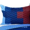 [Fire & Ice] 3PC Vermicelli - Quilted Patchwork Quilt Set (Full/Queen Size)