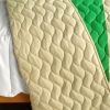 [Season of Fate] 3PC Vermicelli-Quilted Patchwork Quilt Set (Full/Queen Size)