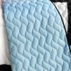 [Modern Pink] 3PC Vermicelli - Quilted Patchwork Quilt Set (Full/Queen Size)
