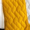 [Gorgeous Sunshine] Vermicelli-Quilted Patchwork Plaid Quilt Set Full/Queen
