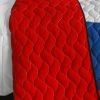 [Delicate Plaid - B] Vermicelli-Quilted Patchwork Plaid Quilt Set Full/Queen